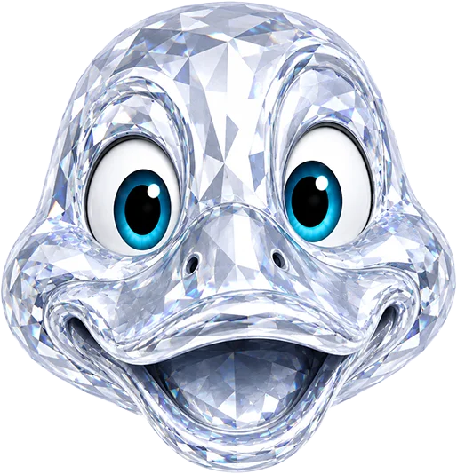 Spaweb-eend Diamant