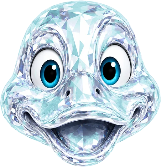 Spaweb-eend Kristal